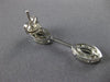 ESTATE .80CT DIAMOND 14KT WHITE GOLD 3D MARQUISE SHAPE HANGING EARRINGS #16159