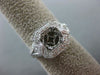 LARGE .69CT DIAMOND 14KT WHITE GOLD 3D 4 PRONG HEART SEMI MOUNT ENGAGEMENT RING