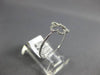 ESTATE .10CT ROUND DIAMOND 14KT WHITE GOLD 3D CLASSIC OPEN FLOWER FUN LOVE RING