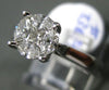 ESTATE LARGE .58CT MULTI CUT DIAMOND 14K WHITE GOLD 3D INVISIBLE ENGAGEMENT RING