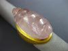 ANTIQUE MASSIVE 50.0CT AAA PINK QUARTZ 18K YELLOW GOLD 3D HANDCRAFTED LUCKY RING