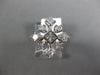 ESTATE WIDE .88CT DIAMOND 14KT WHITE GOLD 3D CLASSIC SNOWFLAKE FROZEN LOVE RING