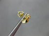 ESTATE .32CT DIAMOND 14KT YELLOW GOLD 3D CLASSIC SEA HORSE STUD EARRINGS #16772