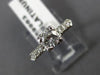 ANTIQUE .35CT OLD MINE DIAMOND PLATINUM GOLD 3D CLASSIC ENGAGEMENT RING #9963