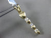 ESTATE .28CT DIAMOND 14KT YELLOW GOLD 3 STONE PAST PRESENT FUTURE HEART PENDANT