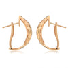 LARGE 3.34CT DIAMOND 18KT ROSE GOLD 3D ROUND FLOWER INFINITY CLIP ON EARRINGS