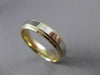 ESTATE 14KT YELLOW GOLD CLASSIC MILGRAIN HANDCRAFTED WEDDING BAND RING 5mm 23190