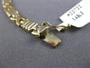ESTATE 14KT WHITE & YELLOW GOLD 3D HANDCRAFTED X SHAPE LOVE BRACELET #22722