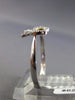 ESTATE .11CT DIAMOND 14K WHITE & YELLOW GOLD OPEN CLASSIC BOW COMPANION FUN RING