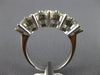 ESTATE LARGE 1.64CT DIAMOND 18KT WHITE GOLD 3D ROUND FIVE STONE ANNIVERSARY RING