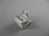 ESTATE LARGE 2.16CT DIAMOND 14KT WHITE GOLD 3D INVISIBLE CLIP ON EARRING #15771