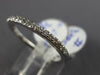 ESTATE .19CT DIAMOND 18KT WHITE GOLD 3D CLASSIC SEMI ETERNITY ANNIVERSARY RING