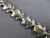 ESTATE LONG 14KT WHITE & YELLOW GOLD MATTE & SHINY LUCKY FISH BRACELET #24001