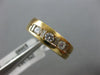 ESTATE WIDE 1.02CT DIAMOND 14KT YELLOW GOLD 7 STONE COMFORT FIT ANNIVERSARY RING