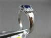 ESTATE 1.68CT DIAMOND & SAPPHIRE 18KT WHITE GOLD 3D MULTI SHAPE ENGAGEMENT RING
