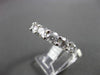 ESTATE WIDE 6.07CT DIAMOND 14KT WHITE GOLD SHARED PRONG ETERNITY WEDDING RING