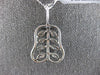 ESTATE LARGE 2.07CT DIAMOND 18KT WHITE GOLD ROUND & MARQUISE EXOTIC PEAR PENDANT