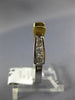 ESTATE .67CT DIAMOND 14KT 2 TONE GOLD 3D ROUND SEMI MOUNT ENGAGEMENT RING #4866