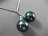 ESTATE 18KT WHITE GOLD AAA TAHITIAN PEARL 3D LOVE KNOT CHERRY FLOATING PENDANT