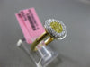ESTATE WIDE .58CT WHITE & YELLOW DIAMOND 18KT TWO TONE GOLD CIRCULAR HEART RING