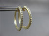 ESTATE .54CT DIAMOND 14KT YELLOW GOLD HOOP HUGGIE EARRINGS ONE OF A KIND! #16814