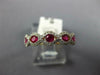 .70CT DIAMOND & AAA RUBY 14KT 2 TONE GOLD 3D INFINITY WEDDING ANNIVERSARY RING