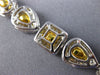 ESTATE LARGE GIA 50.16CT WHITE & FANCY DIAMOND 18K 2 TONE GOLD ETERNITY NECKLACE