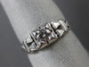 ANTIQUE .35CT DIAMOND 18K WHITE GOLD CLASSIC OPEN FILIGREE ENGAGEMENT RING #9104