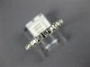 ESTATE .25CT DIAMOND 14KT WHITE GOLD CHANNEL BAR SEMI ETERNITY ANNIVERSARY RING