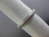 ESTATE .30CT DIAMOND 18KT WHITE GOLD 3D FILIGREE 3/4 ETERNITY ANNIVERSARY RING