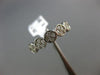 ESTATE .25CT DIAMOND 14K WHITE GOLD 3D CLUSTER CIRCULAR WEDDING ANNIVERSARY RING