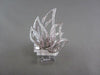 ANTIQUE WIDE FILIGREE FLAME SHAPE 3D 1.25CT DIAMOND 18KT WHITE GOLD RING