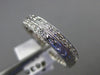 ANTIQUE .36CT ROUND DIAMOND 18K WHITE GOLD CLASSIC FILIGREE ETERNITY RING #6356