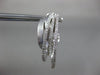 ESTATE LARGE .79CT DIAMOND 14KT WHITE GOLD 3D MULTI ROW CLIP ON HANGING EARRINGS