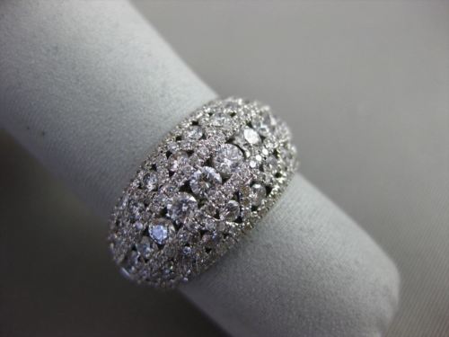 ESTATE LARGE 1.95CT DIAMOND 14KT WHITE GOLD 3D ETOILE WEDDING ANNIVERSARY RING
