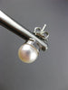 ESTATE .30CT DIAMOND & AAA SOUTH SEA PEARL 18KT WHITE GOLD 3D EARRINGS #12125