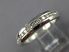 ESTATE .25CT DIAMOND 18K WHITE GOLD 3D SEMI ETERNITY CHANNEL ANNIVERSARY RING