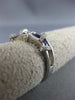 ESTATE .70CT DIAMOND & AAA SAPPHIRE 14KT WHITE GOLD 3D SEMI ETERNITY SNAKE RING