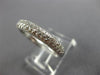 ESTATE .90CT DIAMOND 14KT WHITE GOLD CLASSIC 3 ROW PAVE ANNIVERSARY RING #21788