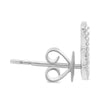 ESTATE .22CT DIAMOND 14KT WHITE GOLD 3D CLASSIC MULTI SPIKE FUN STUD EARRINGS