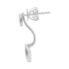 ESTATE 0.31CT DIAMOND 14KT WHITE GOLD 3D CLUSTER CIRCLE OF LIFE HANGING EARRINGS