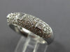 ESTATE WIDE 1.20CT DIAMOND 18KT WHITE GOLD 3D MULTI ROW COMFORT FIT RING #26459