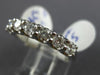 ESTATE 1.05CT ROUND DIAMOND 14KT WHITE GOLD 3D CLASSIC 7 STONE ANNIVERSARY RING