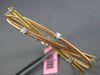 ESTATE .30CT DIAMOND 14KT WHITE & ROSE GOLD CRISS CROSS FLEXIBLE BANGLE BRACELET