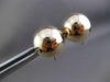 ESTATE LARGE 14KT YELLOW GOLD 3 DIMENSIONAL CIRCULAR SCREW BACK EARRINGS #23756
