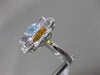 ESTATE LARGE 4.01CT DIAMOND & MULTI GEM 14KT WHITE GOLD 3D FILIGREE FLOWER RING