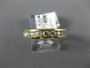 ESTATE .91CT DIAMOND 14KT YELLOW GOLD 3D CLASSIC CHANNEL ANNIVERSARY RING #14598