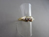 ESTATE .20CT ROUND DIAMOND 14K YELLOW GOLD DOUBLE HEADED RING WEDDING BAND #2208