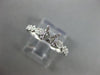 ESTATE .14CT DIAMOND 14KT WHITE GOLD 3D FLOWER LEAF SEMI MOUNT ENGAGEMENT RING