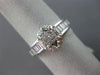 ESTATE 1.50CT DIAMOND 14KT WHITE GOLD 3D MULTI SHAPE FLOWER FRIENDSHIP LOVE RING